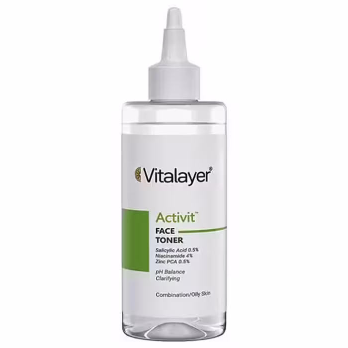 تونر صورت ویتالیر مدل ACTIVIT مناسب پوست چرب و مختلط حجم 200 ML
