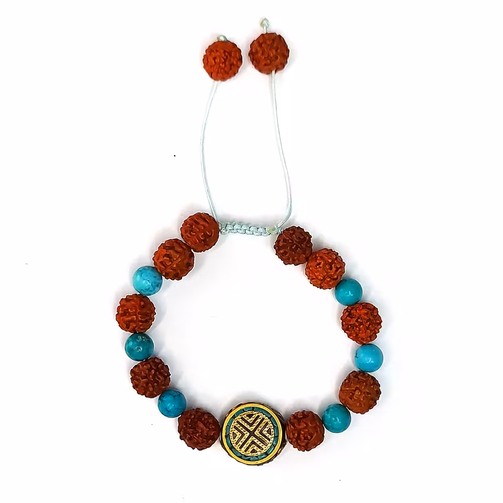 دستبند فیروزه، خرجکار تبتی کد 310029