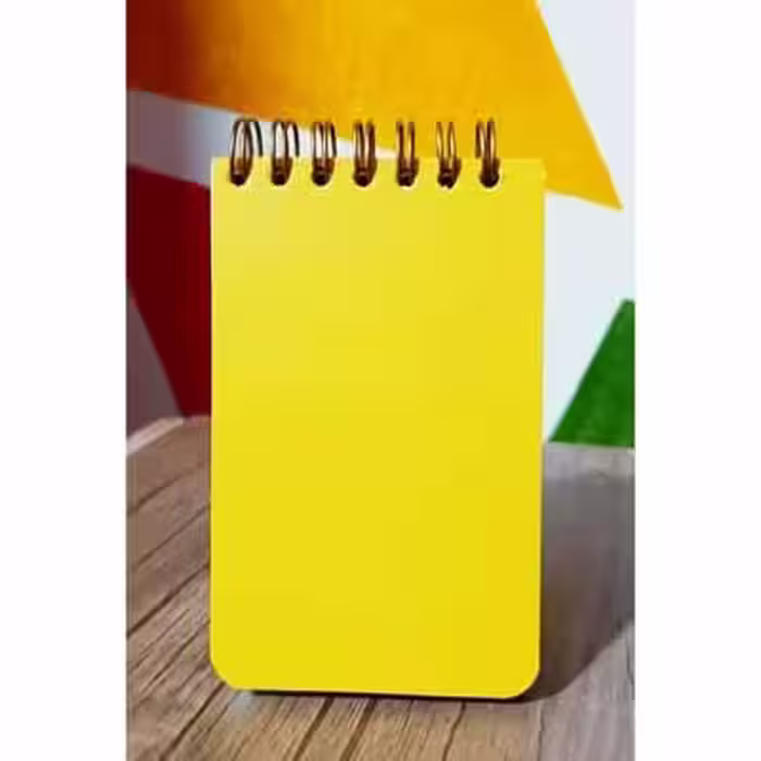 دفتر یادداشت سیمی زرد