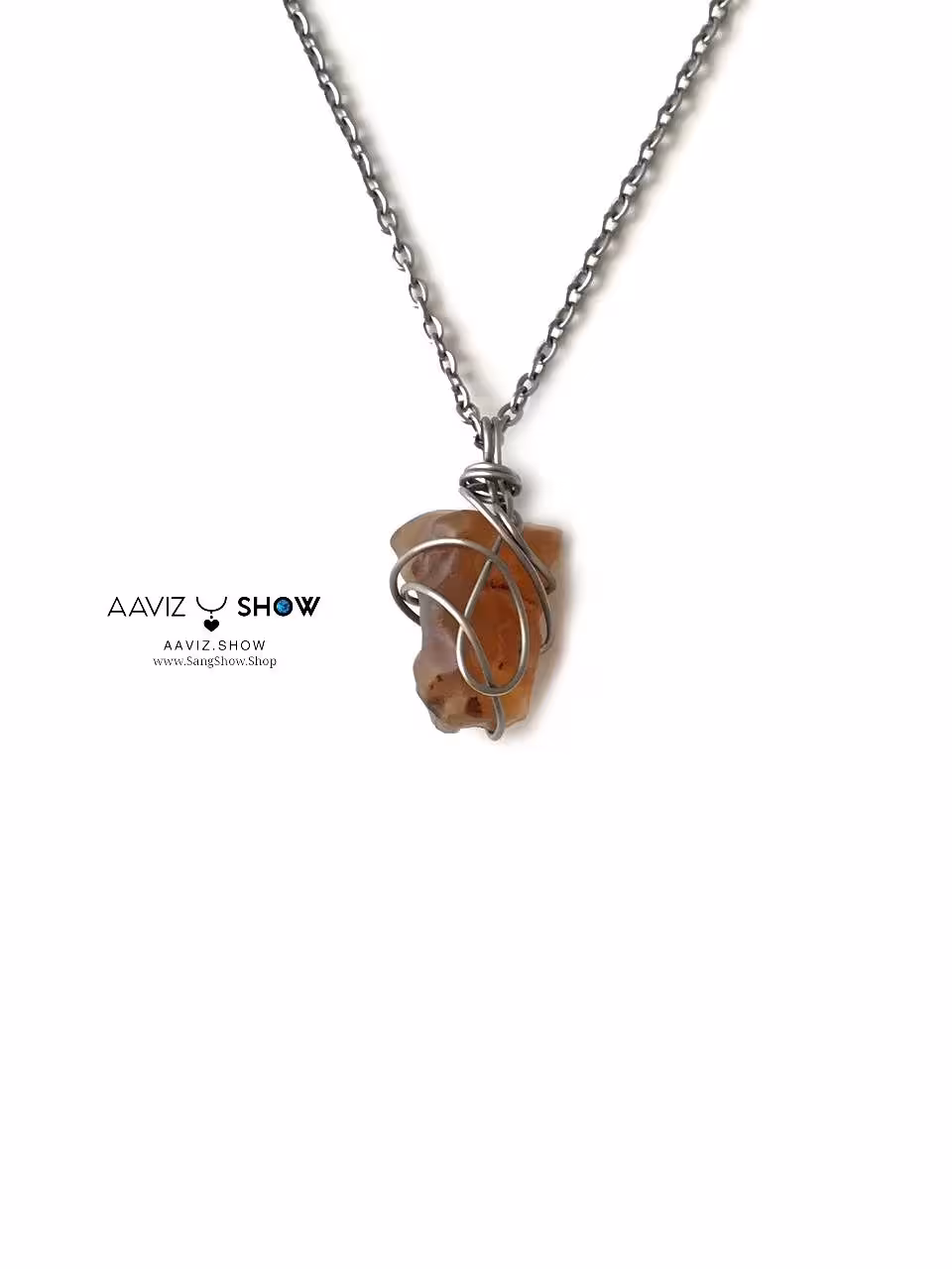 گردنبند راف کارنلین اصل و معدنی A822