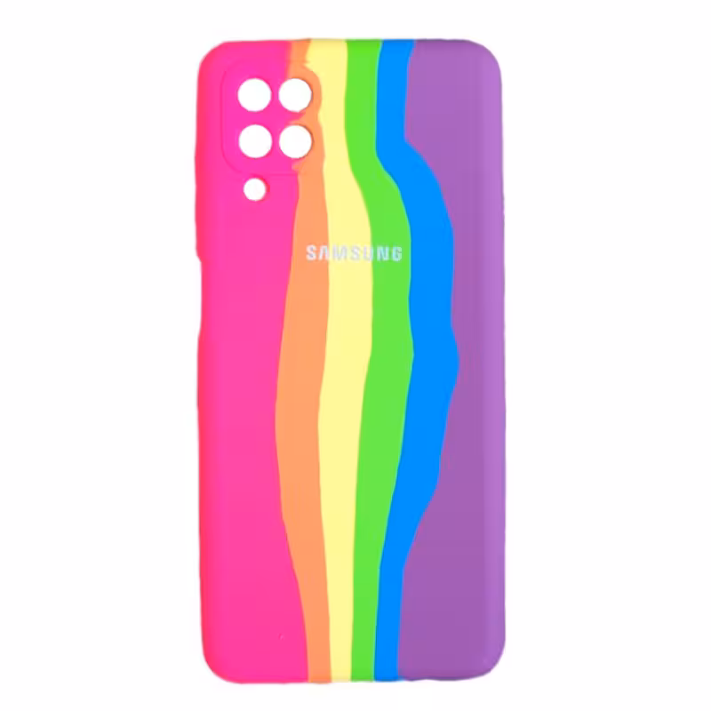 کاور سیلیکونی اورجینال رنگین کمانی مناسب برای Galaxy A12
