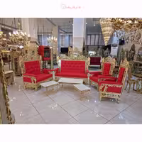 مبل سلطنتی با طراحی جدید، روکش برنز با ضخامت بالا، رنگ ثابت و کیفیت مرغوب، ساخت اصفهان
