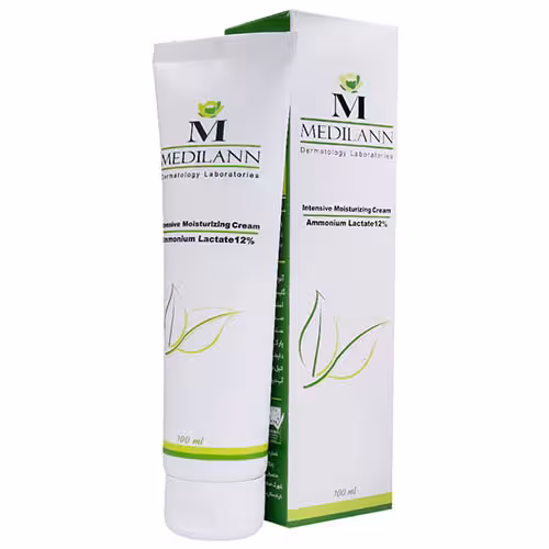 کرم مرطوب کننده قوی آمونیوم لاکتات 12درصد مدیلن