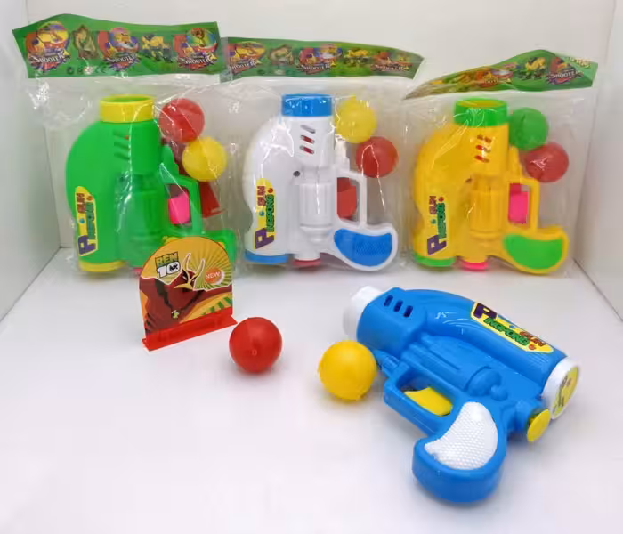 تفنگ توپ انداز تپل همراه سیبل(3 توپ)