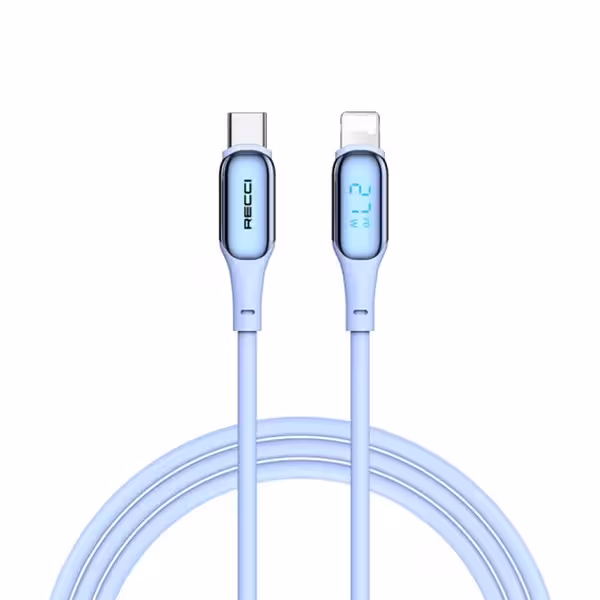 کابل سوپر فست شارژ تایپ سی به لایتنینگ PD27W رسی مدل RS17CL