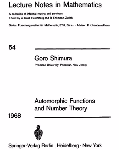خرید و دانلود نسخه کامل کتاب Automorphic functions and number theory