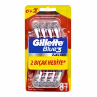 ژیلت بلوتری3تیغ بسته 8تایی مدلGillette Blue3 OZEL SERI