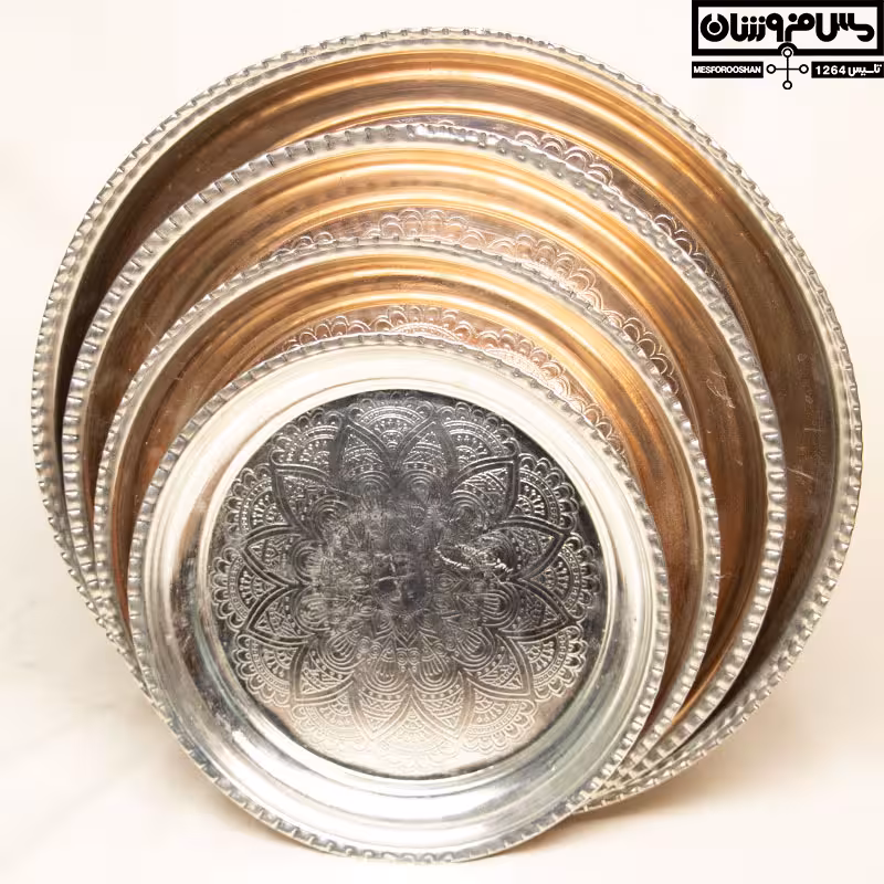 مجمع مسی طرح دار سایز 8 قطر 44 مدل فرشاد