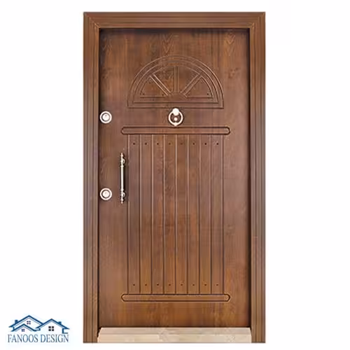 درب ضد سرقت CNC روکش گردو کد 1269