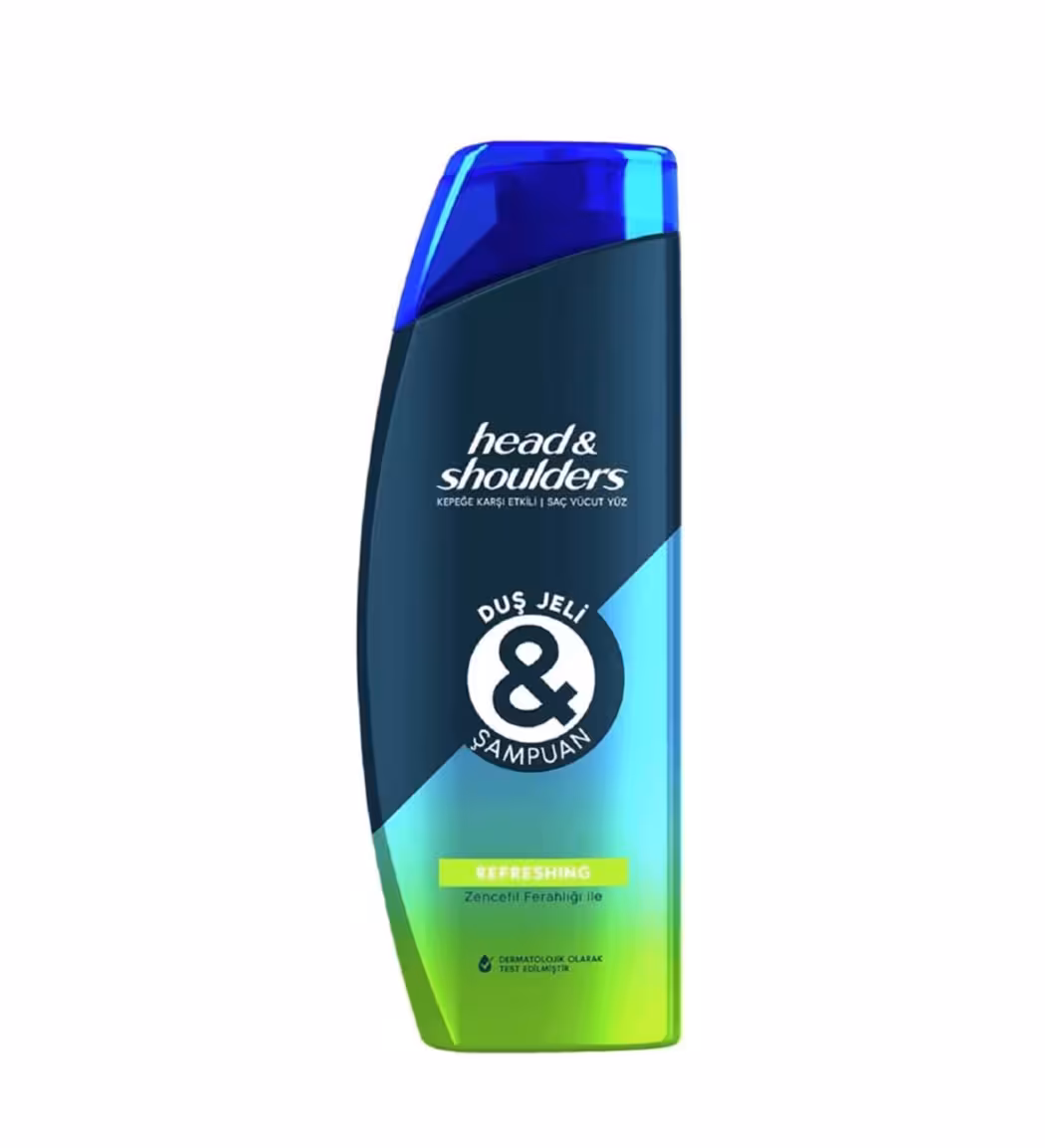 شامپو سر و بدن head & shoulders Refreshing هد اند شولدرز خنک کننده و طراوت بخش 360 میل