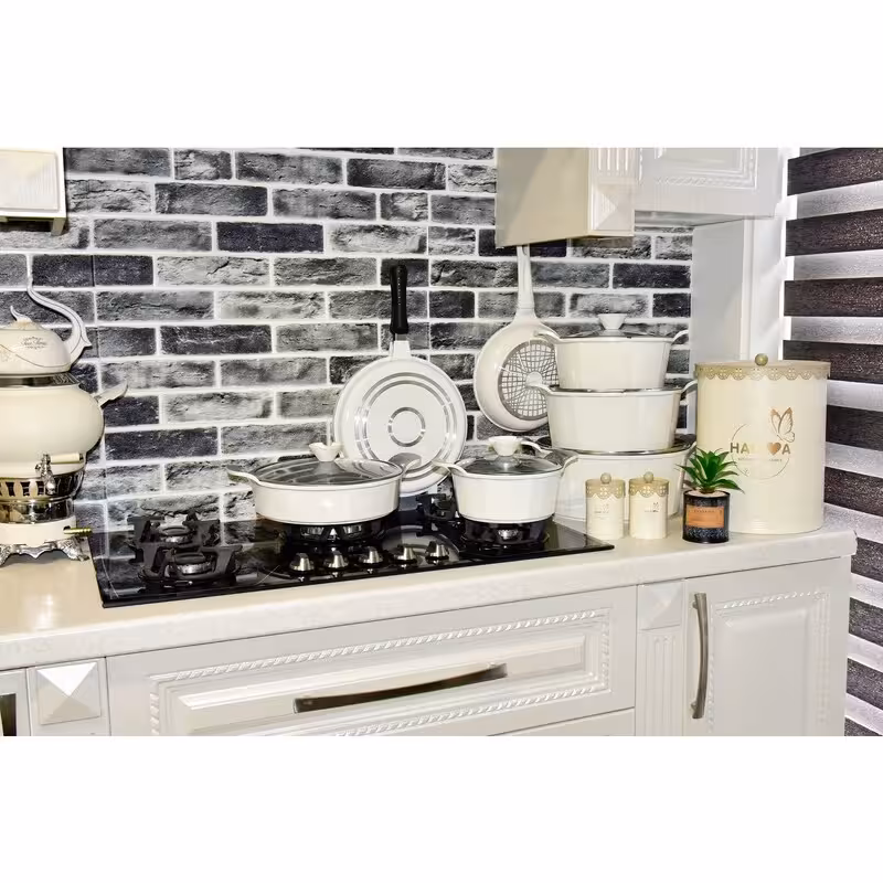 سرویس قابلمه 15 پارچه 6 ضلعی بسیار زیبا با برند بالنتینی مدل اسکار 