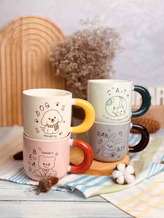 ماگ دسته پهن حیوانات کد 4789