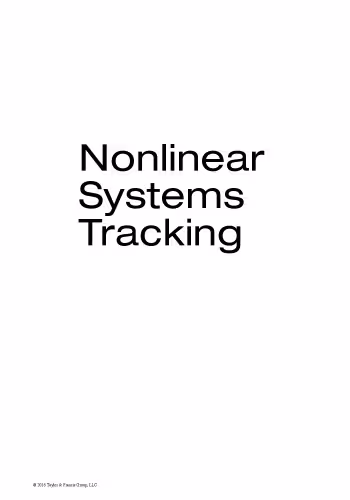 خرید و دانلود نسخه کامل کتاب Nonlinear systems tracking