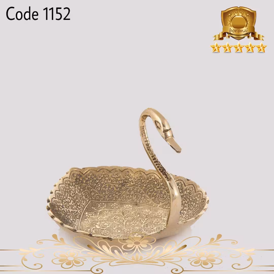شکلات خوری قو برنجی کد 1152