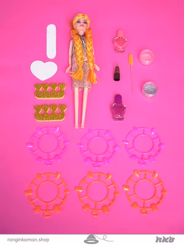اسباب بازی سندی باربی با وسایل کد 1401 Sandy Barbie toy with accessories