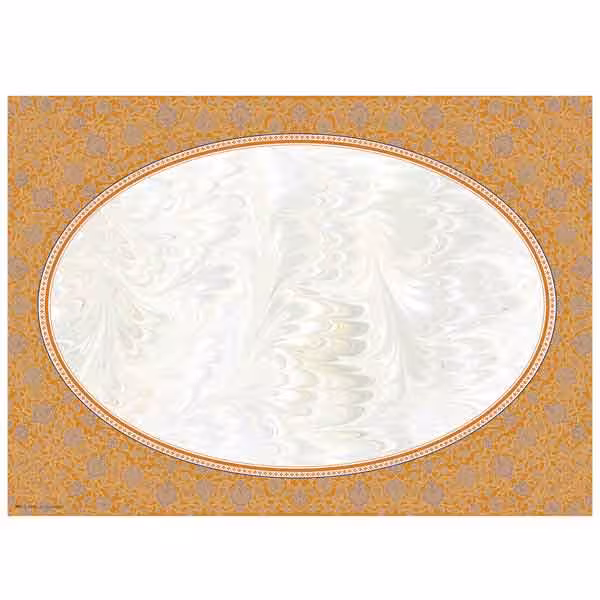 کاغذ ابروباد کد Y602 تذهیب دار چاپی (ابعاد 50*35)- بسته 5 عددی