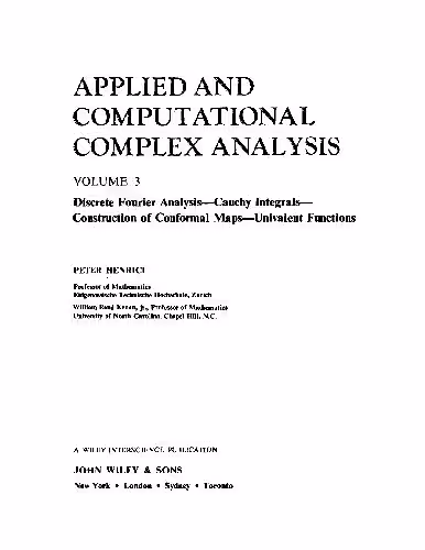 خرید و دانلود نسخه کامل کتاب Applied &amp; Computational Complex Analysis