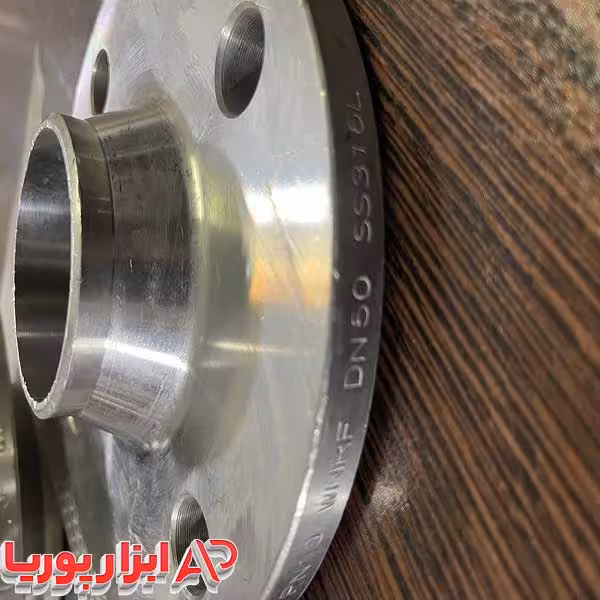 فلنج گلودار ریس فیس ND50 WNRF PN10 DIN2632 از جنس SS316L