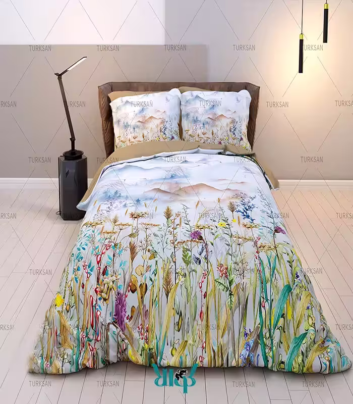 روتختی سفید طرح طبیعت کد d376