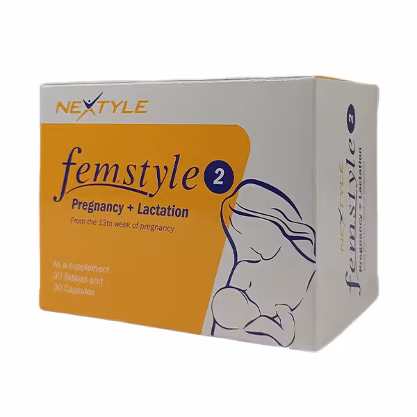 نکستایل قرص و کپسول نرم فم استایل 2 مولتی ویتامین دوره ی باداری و شیردهی - داروکاو