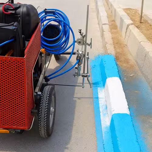 دستگاه رنگ آمیزی جدول خیابانی