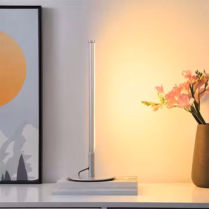 چراغ رومیزی با قابلیت کم‌نور کردن لمسی آلومینیومی مدرن 3 حالت نوردهی برای اتاق خواب، اتاق نشیمن LED LED EDISHINE