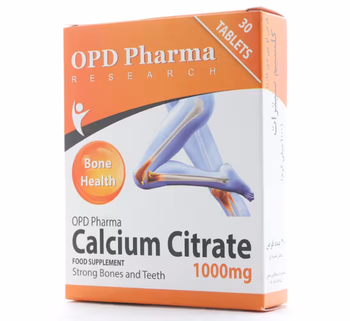 قرص کلسیم سیترات 1000 میلی گرم او پی دی فارما - دارونت