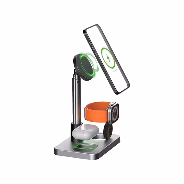 استند شارژر بی سیم چند منظوره 3 در 1 گرین لاین