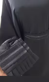 عبا محرمی لیدی جنس الیزه درجه یک جت بلک گرم بالا تنخور فوق العاده
