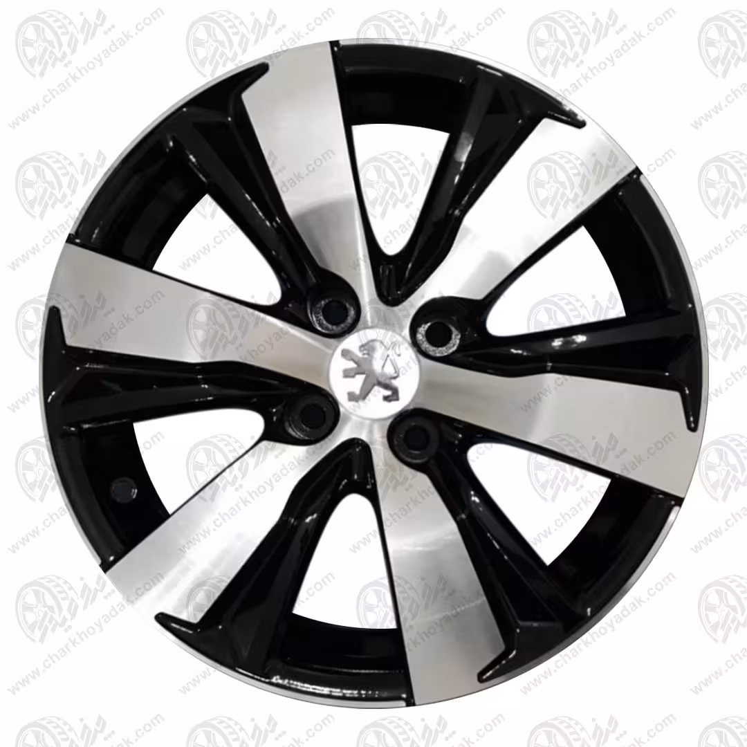 رینگ اسپرت سایز 16 تارا کد 032 رخ تراش مشکی اروند ( تارا ، پژو 2008 )