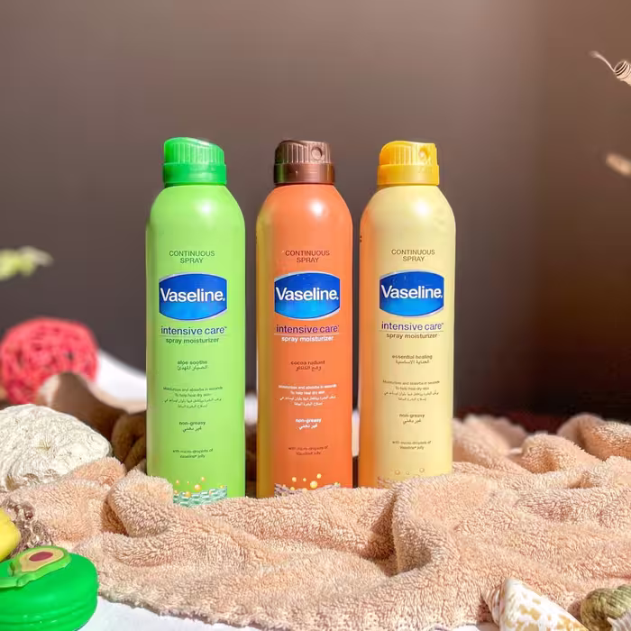اسپری لوسیون بدن وازلین Vaseline Body Lotion Spray آبرسان و سبک