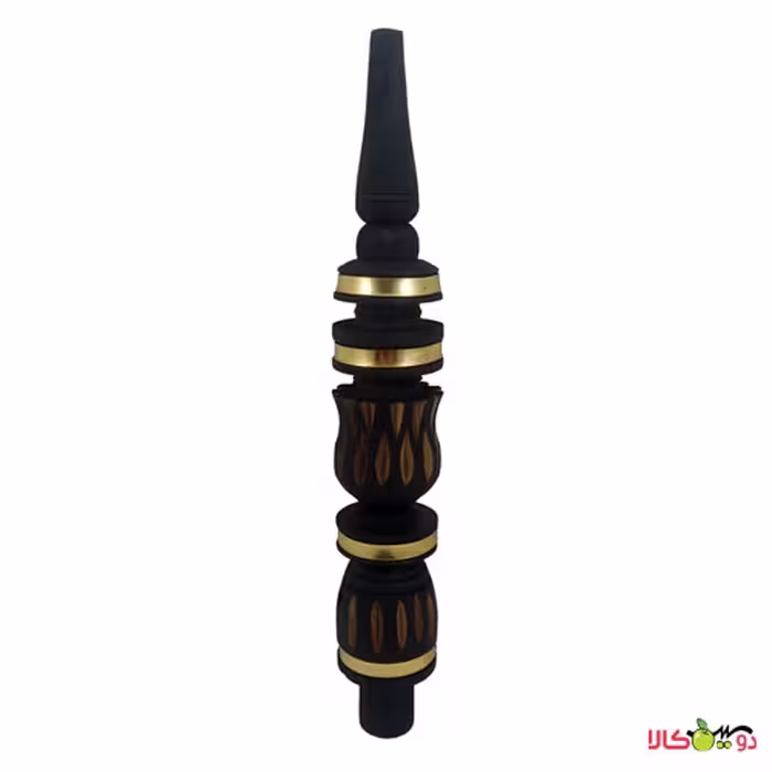 تنه قلیان چوب گردو نواردار شیاری 40 سانتی