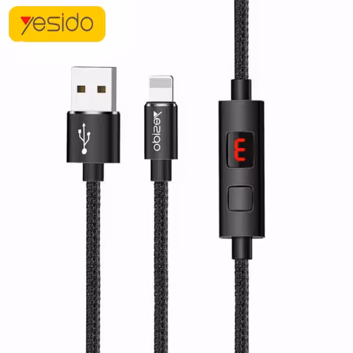 کابل لایتنینگ دارای قطع کن تایمر دار Yesido CA46 Timing Cut Off
