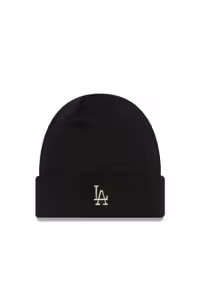 کلاه بافتنی مشکی مردانه و زنانه لوگوی متالیک Los Angeles Dodgers یونیسکس Beanie 60284986 NEW ERA