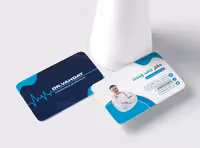 طرح لایه باز کارت ویزیت متخصص قلب | گرافیک با طعم تربچه