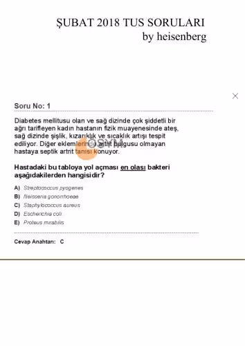خرید و دانلود نسخه کامل کتاب Şubat Tus Sınavı Soruları