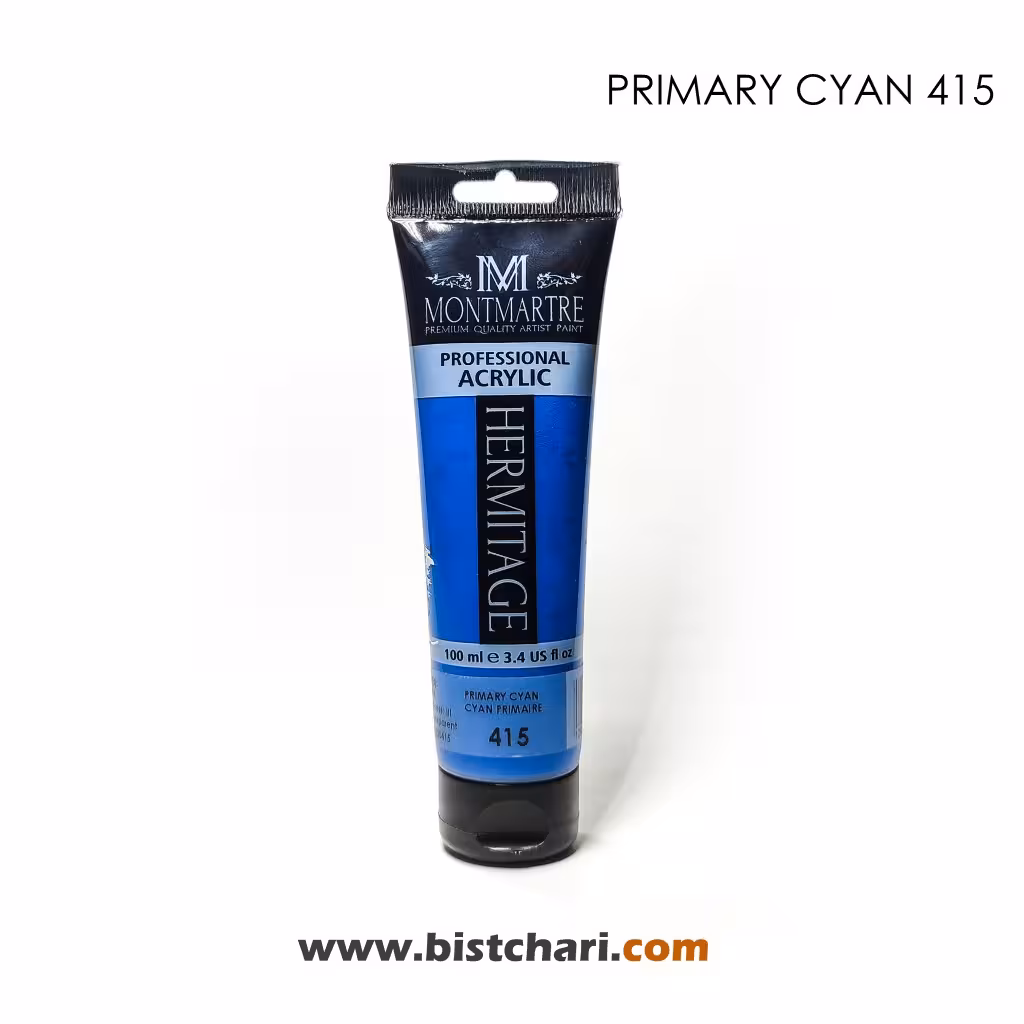 رنگ اکریلیک 100ml کد 415 (Primary Cyan) برند مونمارت Montmartre