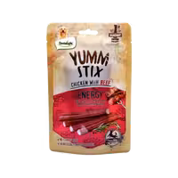 اسنک سگ طعم مرغ و گوشت مدل Yumm stix برند Dentalight دنتالایت 50 گرمی