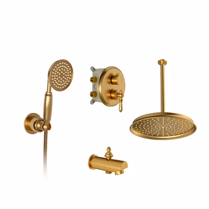 شیر توکار حمام تیپ 4 زیگموند طلامات شودر BRASS