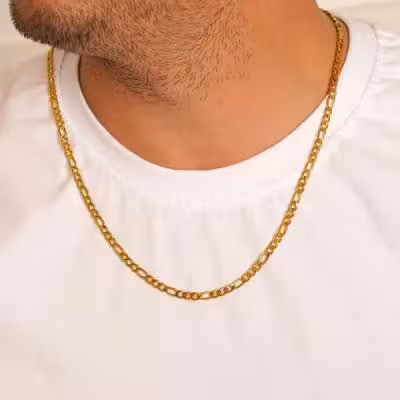 زنجیر مردانه فیگارو (Figaro) 4 میل. 60 سانتی. z15..