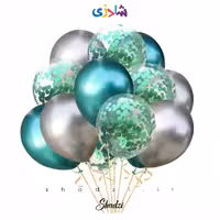 پک 15عددی سبز نقره ای