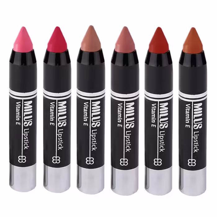 رژ لب مدادی میلوس مدل MIS2 مجموعه 6 عددی