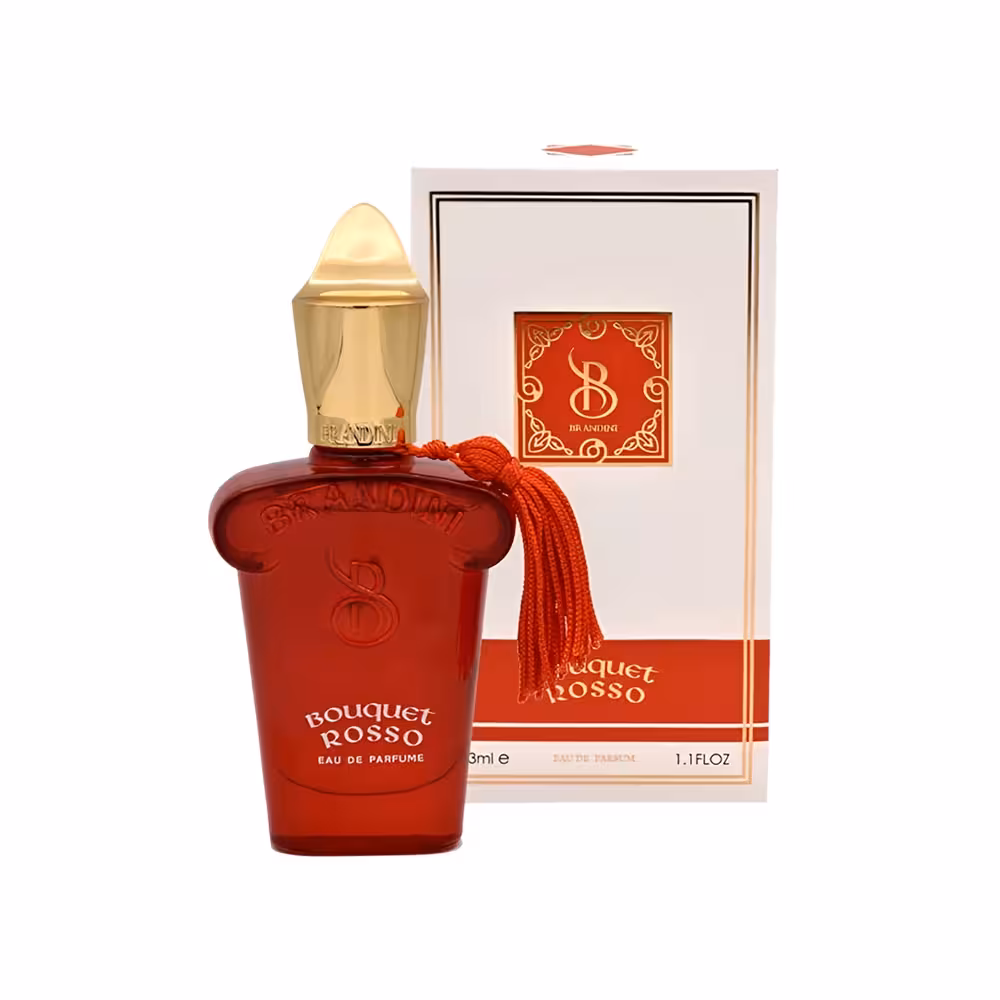 عطر جیبی ادوپرفیوم زنانه بوکت رز برندینی مدل Brandini Bouquet Rosso Eau de Parfum