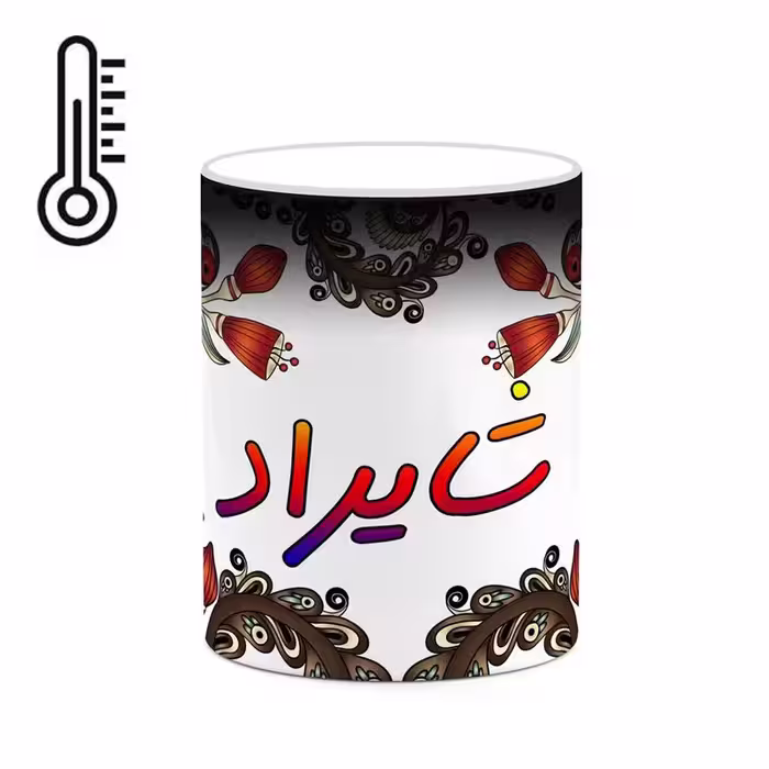 ماگ حرارتی   اسم شایراد  سنتی گل و بته کد mgh45806
