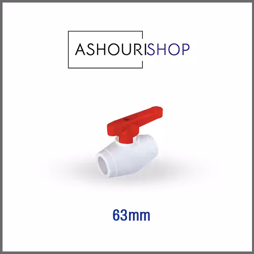 شیر مغزی برنجی یکپارچه سفید سایز 63mm برند آذین