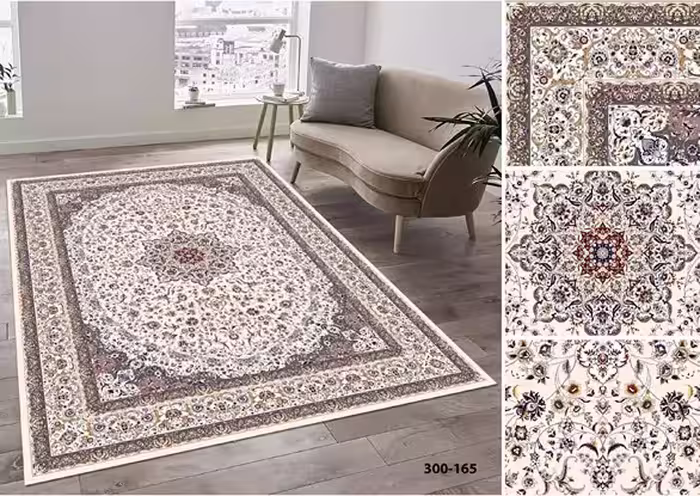 روفرشی کشدار مخمل شانل ترک(کشدوزی شده)-کد طرح 727