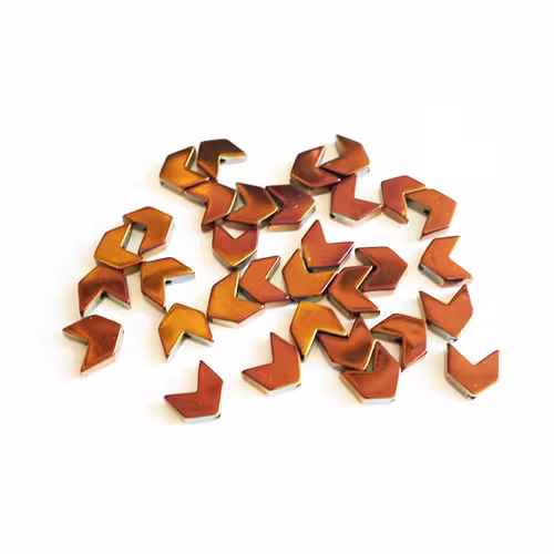 سنگ حدید طرح فلش برنزی 6mm بسته 45 عددی