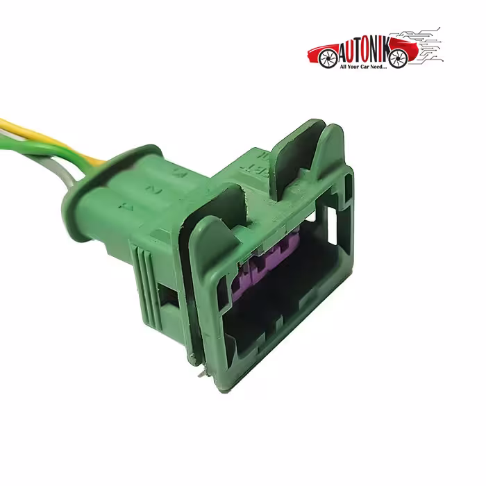 سوکت 3 خانه فشاری کيلومتری سبز سنسور ناک