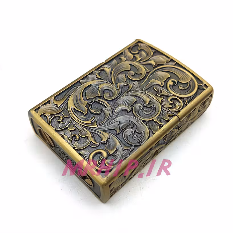 فندک بنزینی زورو طلایی برجسته کد A130094