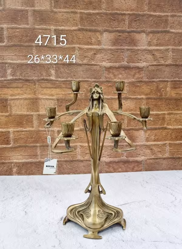 شمعدان شش شاخه برنجیبرند ریور کد 210158